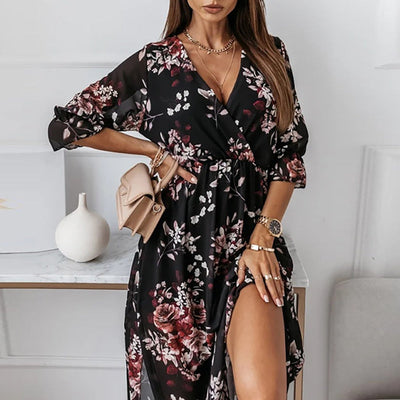 Midikleid mit Schlitz für Damen
