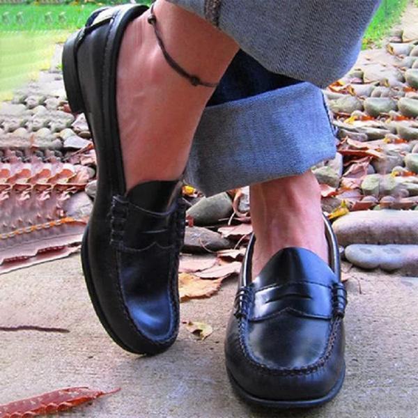 Damen Loafer aus veganem Leder mit Slip-On-Design