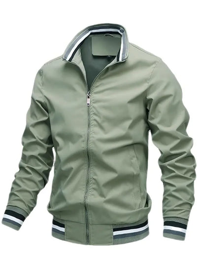 Herren Bomberjacke mit Reißverschluss und Taschen