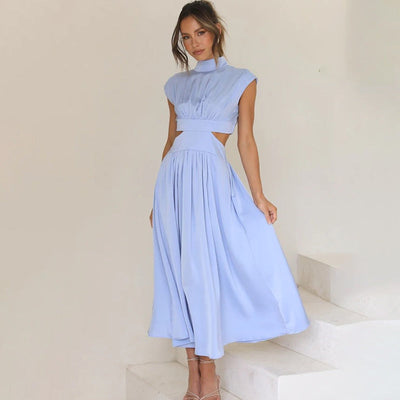 Plissiertes Midikleid für Damen