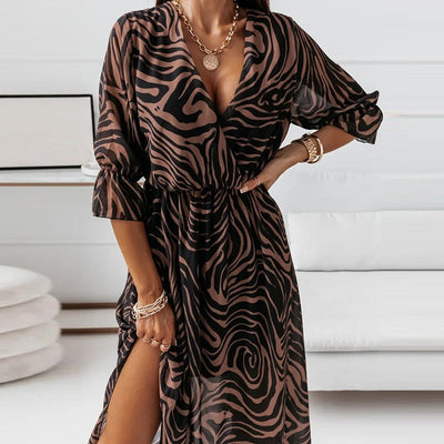 Midikleid mit Schlitz für Damen