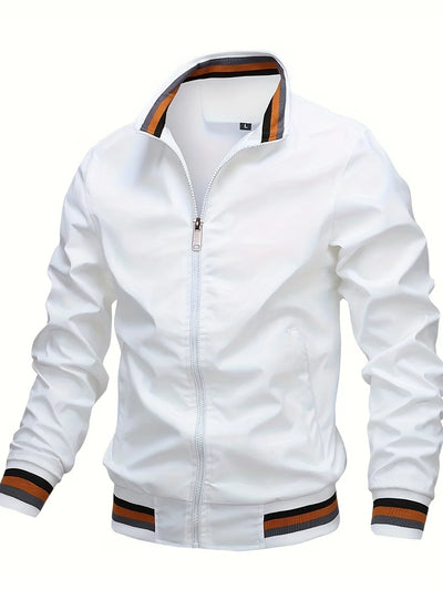 Herren Bomberjacke mit Reißverschluss und Taschen