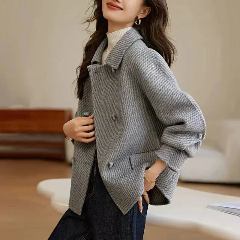 Damen Jacke mit langem Ärmel und Reverskragen