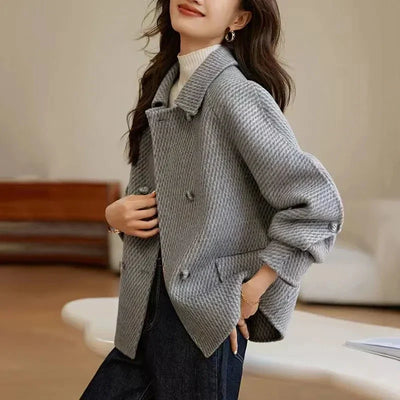 Damen Jacke mit langem Ärmel und Reverskragen
