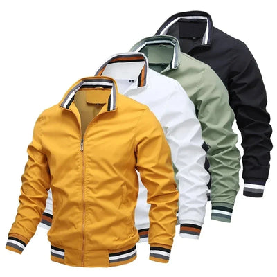 Herren Bomberjacke mit Reißverschluss und Taschen