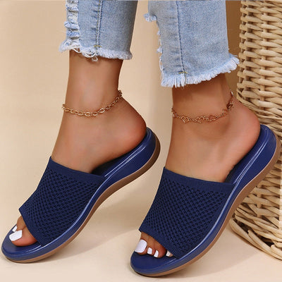 Damen Open-Toe Sandalen mit Slip-On Design