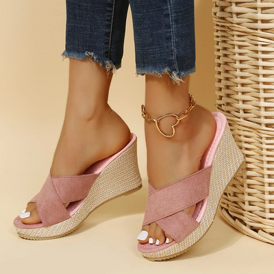 Keilabsatz-Sandalen mit Offener Zehe für Damen