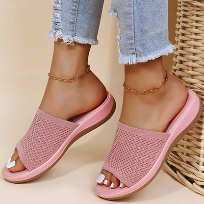 Damen Open-Toe Sandalen mit Slip-On Design