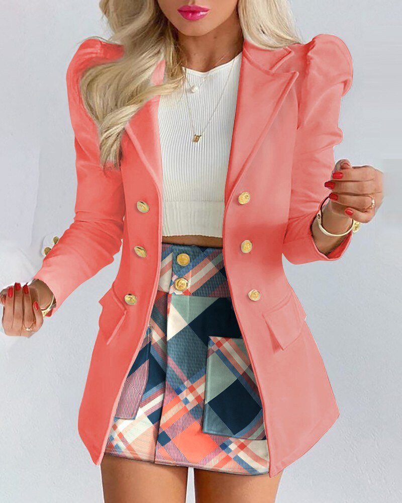 Blazer und Rock Set für Damen