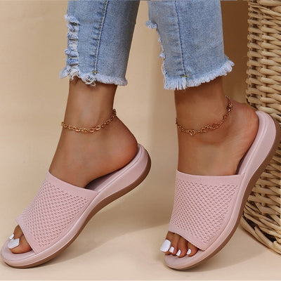 Damen Open-Toe Sandalen mit Slip-On Design