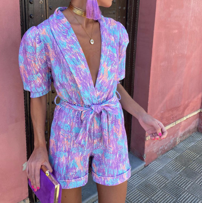 Jumpsuit mit Gürtel für Damen
