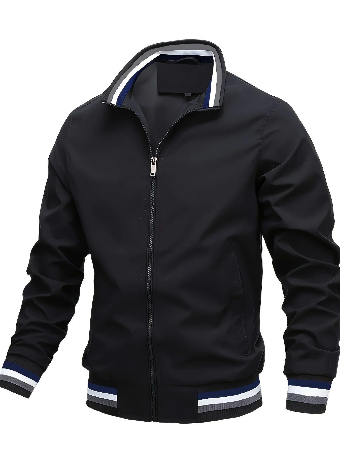 Herren Bomberjacke mit Reißverschluss und Taschen