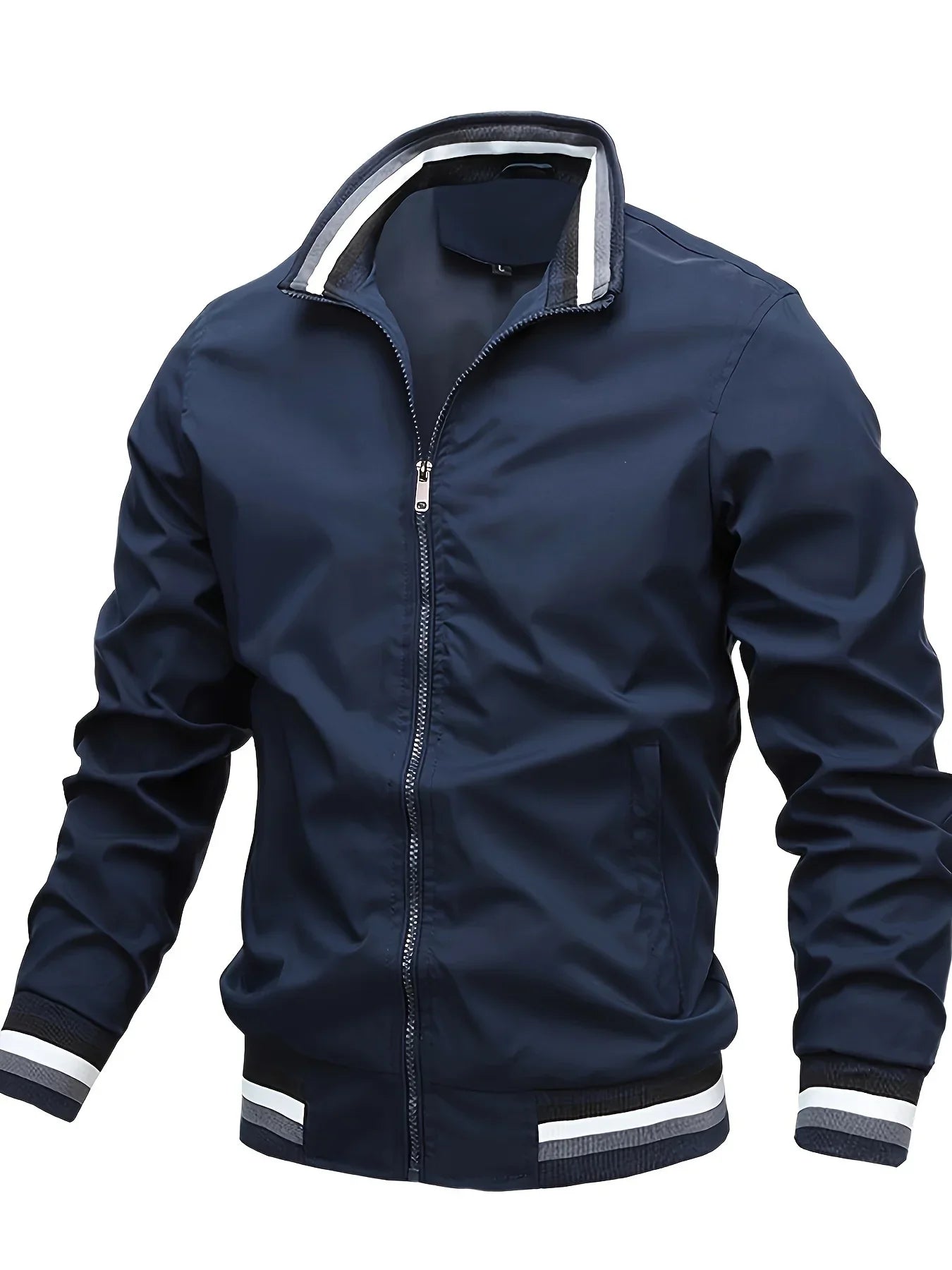 Herren Bomberjacke mit Reißverschluss und Taschen