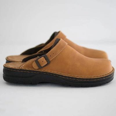 Unisex Sommer-Clogs mit Schnallenriemen und veganem Leder