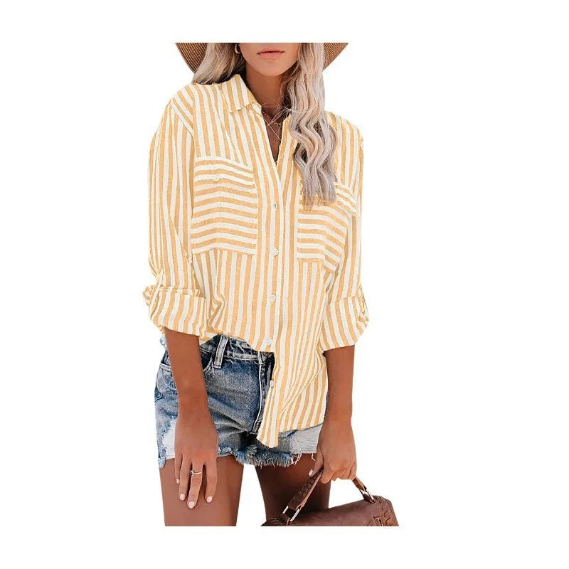 Gestreifte Bluse für Damen