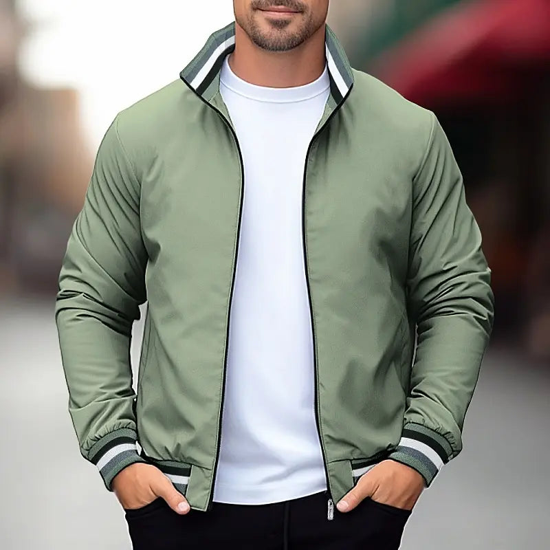 Herren Bomberjacke mit Reißverschluss und Taschen