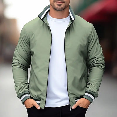 Herren Bomberjacke mit Reißverschluss und Taschen