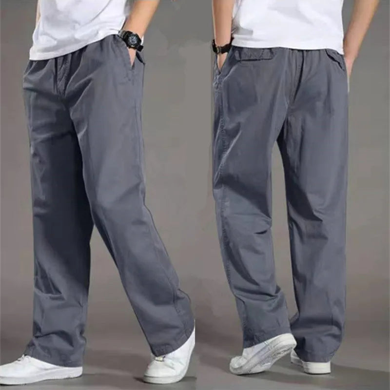 Herren Sommerhosen mit geradem Schnitt und Taschen