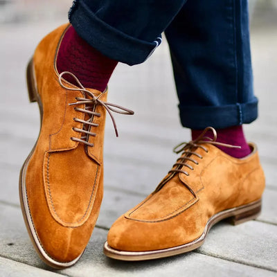 Wildleder-Schnürschuhe für Herren
