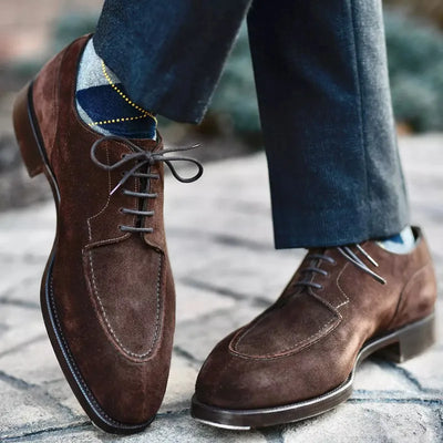 Wildleder-Schnürschuhe für Herren
