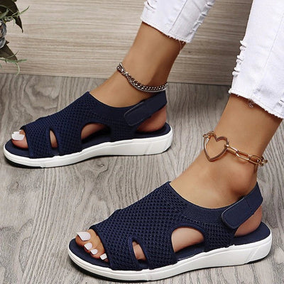 Damen Sommer Sandalen mit Fersenriemen und offenem Zehenbereich