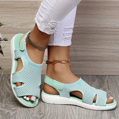 Damen Sommer Sandalen mit Fersenriemen und offenem Zehenbereich