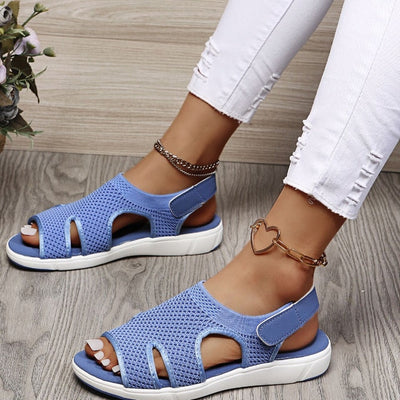 Damen Sommer Sandalen mit Fersenriemen und offenem Zehenbereich