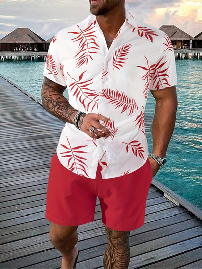 Hemd- und Shorts-Sommer-Set für Herren