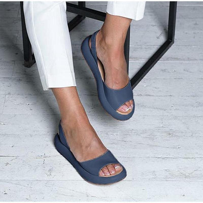 Damen Open-Toe Sandalen mit Knöchelriemen