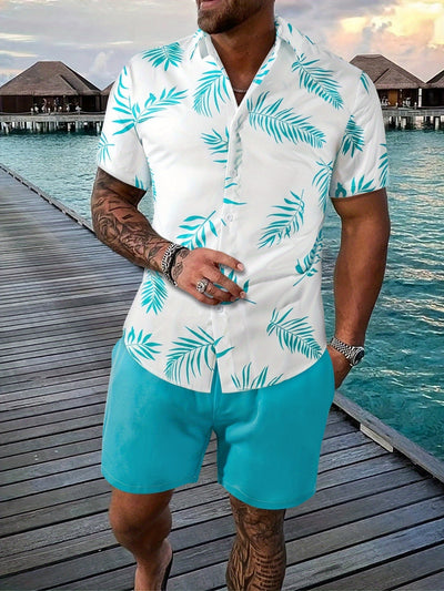 Hemd- und Shorts-Sommer-Set für Herren