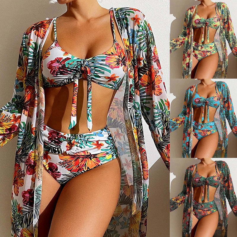 Dreiteiliges Bikini-Set für Damen