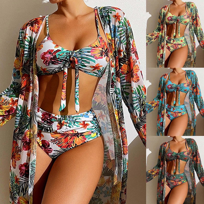 Dreiteiliges Bikini-Set für Damen