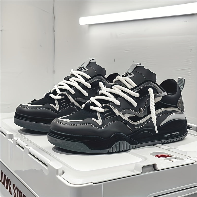 Herren Sneakers mit Schnürverschluss und Farbblockmuster