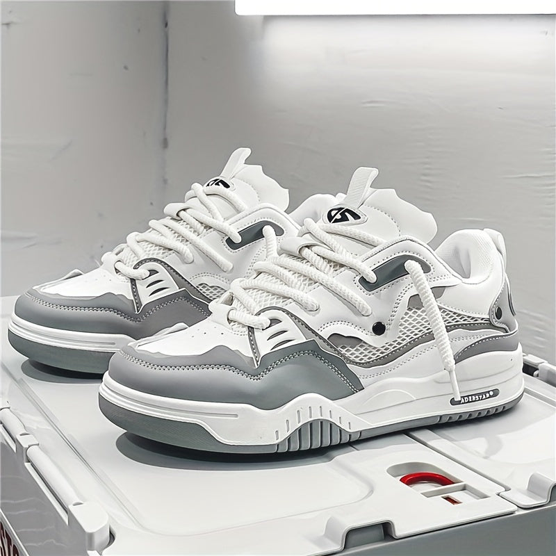 Herren Sneakers mit Schnürverschluss und Farbblockmuster