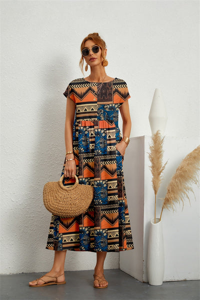 Kurzärmeliges Kleid für Damen