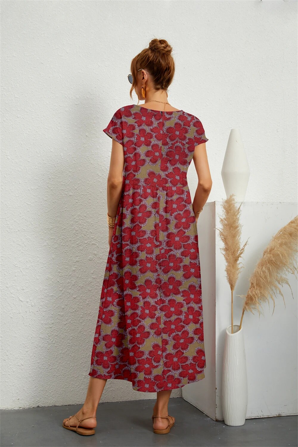 Kurzärmeliges Kleid für Damen