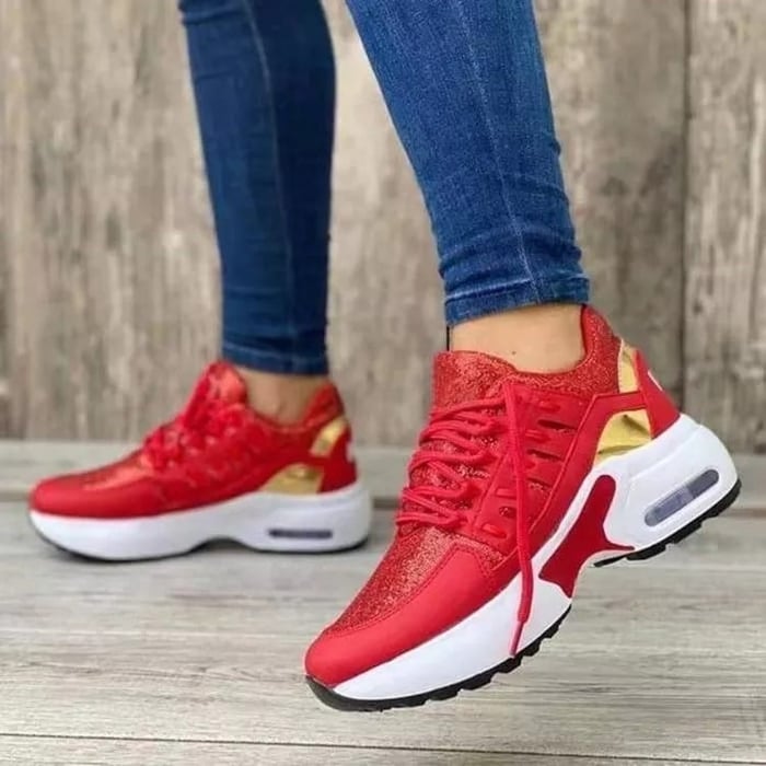 Sportliche Sneaker mit klobiger Sohle für Damen
