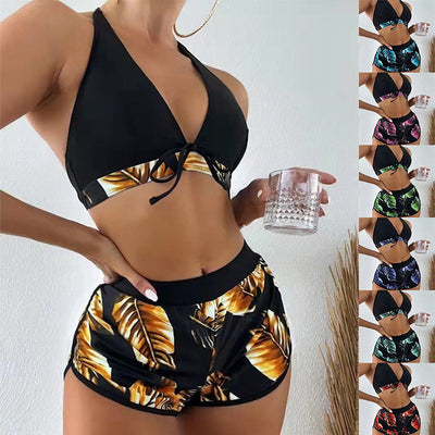 Damen Drei-Teile Bikini Set für den Sommer
