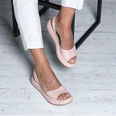 Damen Open-Toe Sandalen mit Knöchelriemen