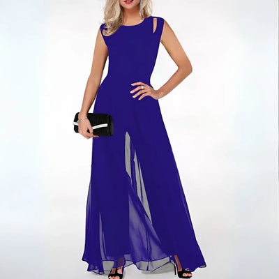 Damen Faltrock Jumpsuit mit Cut-Out für den Sommer