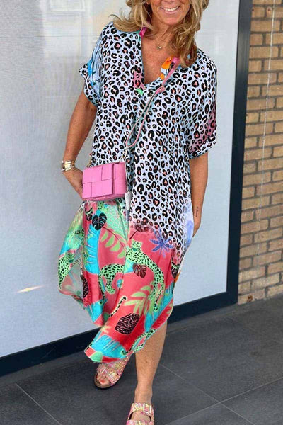 Leopard Print Kleid für Damen