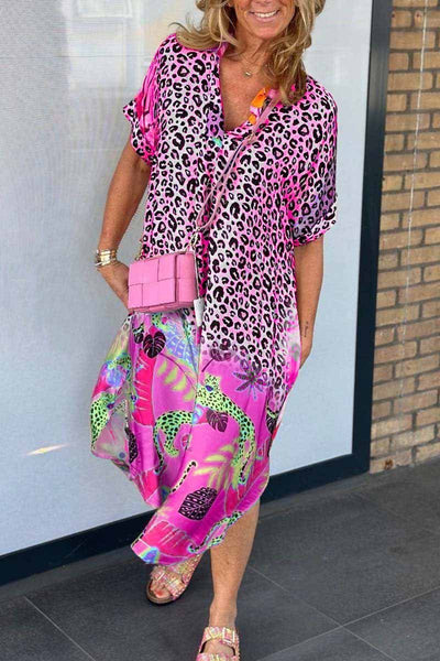 Leopard Print Kleid für Damen