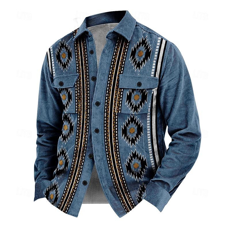 Geknöpfte Jacke mit Kragen für Herren
