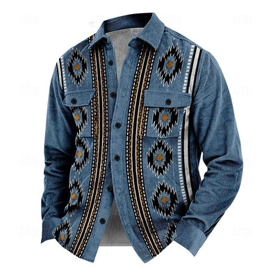 Geknöpfte Jacke mit Kragen für Herren