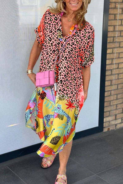 Leopard Print Kleid für Damen