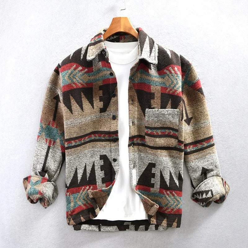 Geknöpfte Jacke im Vintage-Stil für Herren
