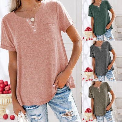 T-Shirt mit Brusttasche für Damen