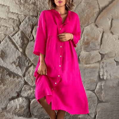 Sommerkleid mit Knöpfen für Damen