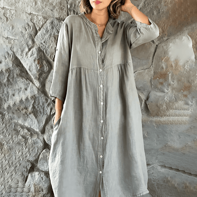 Sommerkleid mit Knöpfen für Damen