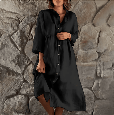 Sommerkleid mit Knöpfen für Damen